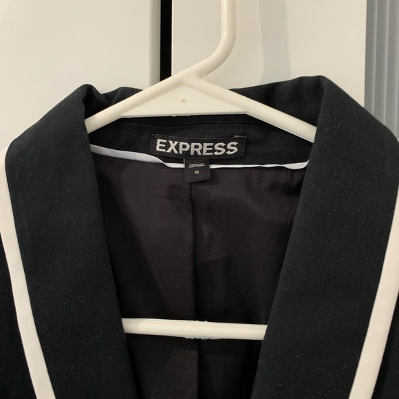 Express black&white buttoned blazer size 0 - Picture 2 of 6